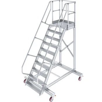 Krause pokretne stepenice sa platformom 10 gazišta nagib 60° 600mm 828699