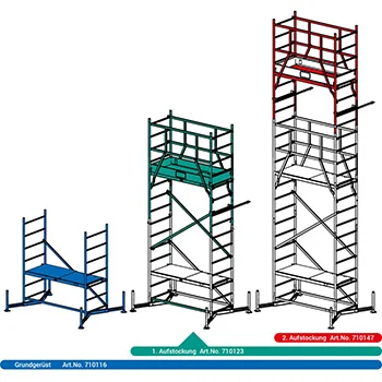 Krause Monto radna skela ClimTec 1 - prva nadogradnja do 5m radne visine 710123-6 Krause Monto radna skela ClimTec 1 - prva nadogradnja do 5m radne visine 710123-6