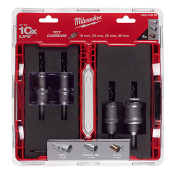 Milwaukee krunske burgije TCT 16-32mm sa karbidnim zubima 4932479058 Milwaukee krunske burgije TCT 16-32mm sa karbidnim zubima 4932479058