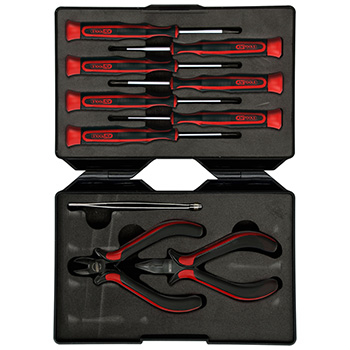 KS Tools akcijski komplet - set alata za preciznu mehaniku 10-delni 500.7180 + klešta mini špic zaobljena ESD 500.7076 KS Tools akcijski komplet - set alata za preciznu mehaniku 10-delni 500.7180 + klešta mini špic zaobljena ESD 500.7076