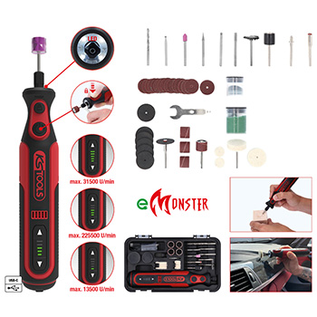 KS Tools set akumulatorski multifunkcionalni alat eMONSTER sa 50 delova pribora 515.3990-1