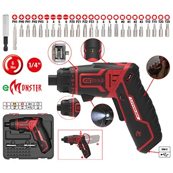 KS Tools set akumulatorski odvijač eMONSTER 1/4