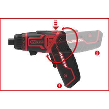 KS Tools set akumulatorski odvijač eMONSTER 1/4