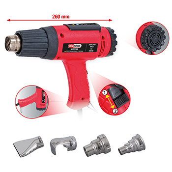 KS Tools uređaj za vruć vazduh, set sa 4 dodatka 960.1190 KS Tools uređaj za vruć vazduh, set sa 4 dodatka 960.1190
