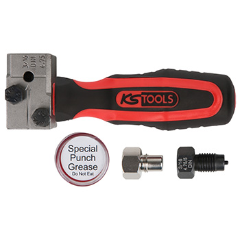 KS Tools FLAREFIXeco 4,75 mm univerzalni set za obradu ivica kočionih vodova, 4-delni 122.1215 KS Tools FLAREFIXeco 4,75 mm univerzalni set za obradu ivica kočionih vodova, 4-delni 122.1215