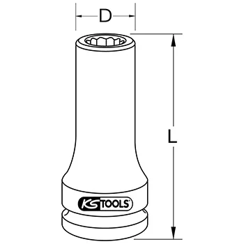 KS Tools duboka gedora 3/4