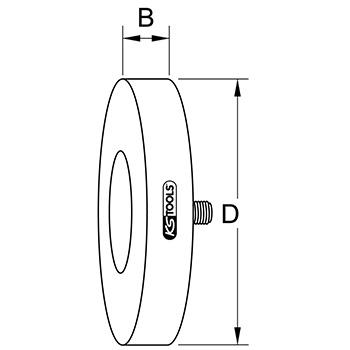 KS Tools gumeni disk za skidanje nalepnica 90x15mm 515.1243-5