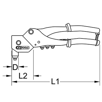 KS Tools klešta za zakivke 150.9540-4