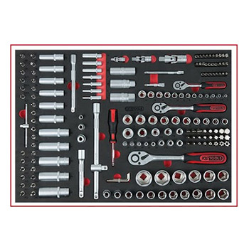 KS Tools kolica za alat ECO LINE, 7 fioka sa 3 fioke alata (215 kom) 897.7215-4