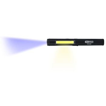 KS Tools LED COB Stripe kontrolna lampa 350 lumena s UV spot LED i laserskim pokazivačem 150.4400-5
