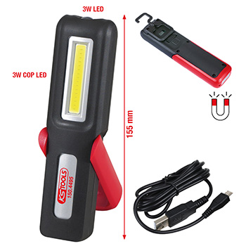 KS Tools mobilna preklopna COB LED ručna lampa 150.4495-6