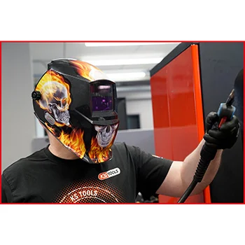 KS Tools zaštitna kaciga za zavarivače Flame Design 310.0155 KS Tools zaštitna kaciga za zavarivače Flame Design 310.0155