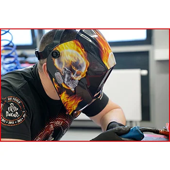 KS Tools zaštitna kaciga za zavarivače Flame Design 310.0155 KS Tools zaštitna kaciga za zavarivače Flame Design 310.0155
