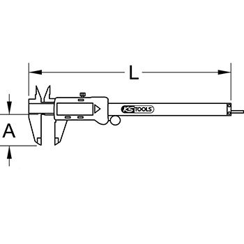 KS Tools digitalni klizni merač 0-150mm 300.0532-8