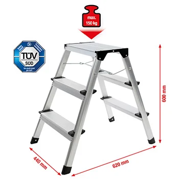 KS Tools aluminijumske merdevine 3x2 800.0965-1
