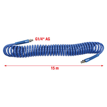 KS Tools PU pneumatsko spiralno crevo Ø 8mm 15m 515.3335 KS Tools PU pneumatsko spiralno crevo Ø 8mm 15m 515.3335