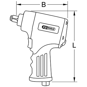 KS Tools pneumatski udarni odvijač 1/2