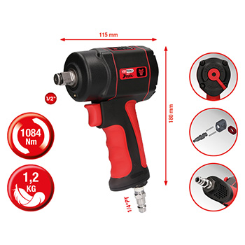 KS Tools pneumatski udarni odvijač 1/2 KS Tools pneumatski udarni odvijač 1/2
