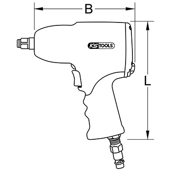 KS Tools pneumatski udarni odvijač 1/2 KS Tools pneumatski udarni odvijač 1/2
