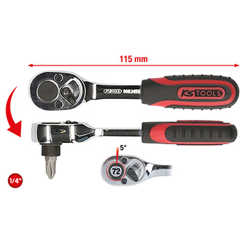 KS Tools mini račna za bitove 1/4 KS Tools mini račna za bitove 1/4