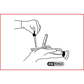 KS Tools refraktometar optički kontrolni uređaj za tečnosti za hlađenje / kiseline akumulatora 550.1290-6