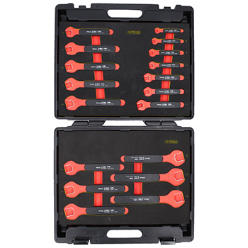 KS Tools set viljuškastih ključeva sa zaštitnom izolacijom, 18-delni 118.1500 KS Tools set viljuškastih ključeva sa zaštitnom izolacijom, 18-delni 118.1500