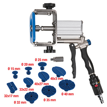 KS Tools profesionalni pneumatski izvlakač ulubljenja set 12-delni 140.2520-1