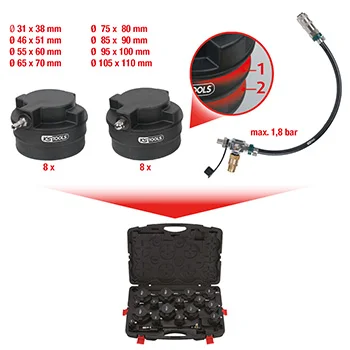 KS Tools ispitni kofer za turbo punjač vazdušnog sistema, 17-delni set 150.2520-1 KS Tools ispitni kofer za turbo punjač vazdušnog sistema, 17-delni set 150.2520-1