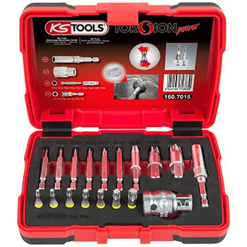 KS Tools set odvijača za specijalne Torx šrafove 18-delni 150.7015 KS Tools set odvijača za specijalne Torx šrafove 18-delni 150.7015