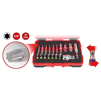 KS Tools set odvijača za specijalne Torx šrafove 18-delni 150.7015 KS Tools set odvijača za specijalne Torx šrafove 18-delni 150.7015