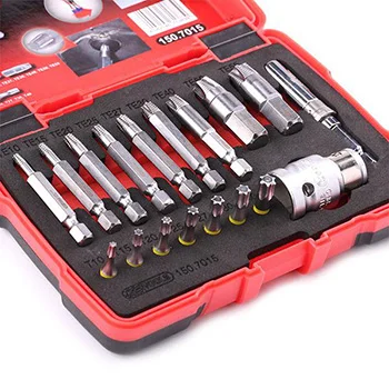 KS Tools set odvijača za specijalne Torx šrafove 18-delni 150.7015 KS Tools set odvijača za specijalne Torx šrafove 18-delni 150.7015