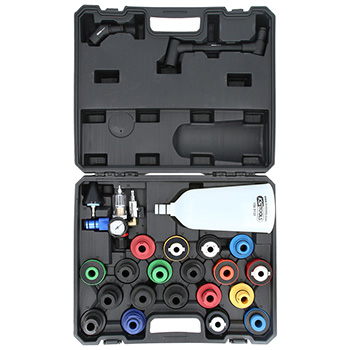 KS Tools MASTER set levak za punjenje ulja s obrtnim ugaonim krakom i adapteri, 24-delni 150.9130-3