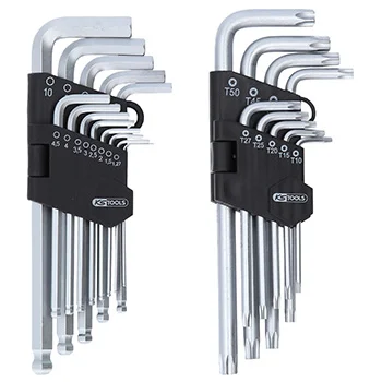 KS Tools set imbus i Torx sa rupom dugih ugaonih steznih ključeva, 22-delni 151.4000 KS Tools set imbus i Torx sa rupom dugih ugaonih steznih ključeva, 22-delni 151.4000