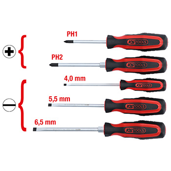 KS Tools ERGOTORQUEplus set odvijača, 5-delni 159.0005-1