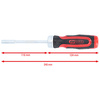 KS Tools ustavljački odvijač sa 12 bitova 159.2035-6