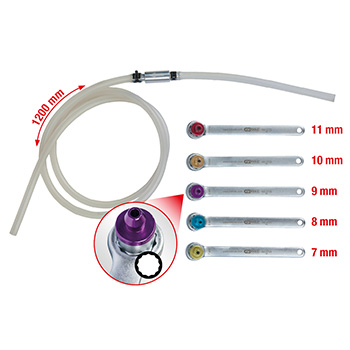 KS Tools set ključeva za odzračivanje kočnica, 6-delni 160.0725 KS Tools set ključeva za odzračivanje kočnica, 6-delni 160.0725