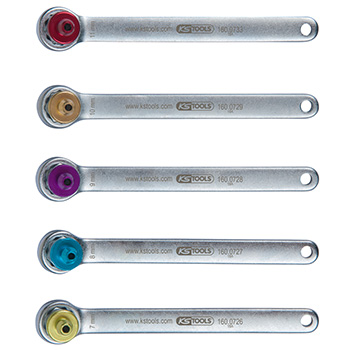 KS Tools set ključeva za odzračivanje kočnica, 6-delni 160.0725 KS Tools set ključeva za odzračivanje kočnica, 6-delni 160.0725