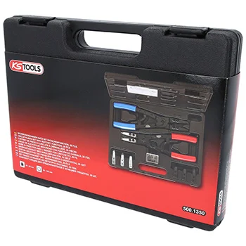 KS Tools set klešta za sigurnosne prstenove, sa ustavljačkom funkcijom, 20-delni 500.1350 KS Tools set klešta za sigurnosne prstenove, sa ustavljačkom funkcijom, 20-delni 500.1350