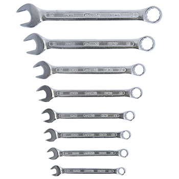 KS Tools set duplih okasto-viljuškastih ključeva, pod uglom 8-19mm, 8-delni 517.0048-3