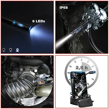 KS Tools set Wi-Fi videoskopa sa Ø 5,5 mm 0° HD sondom s prednjom kamerom, 5-delni 550.7560 KS Tools set Wi-Fi videoskopa sa Ø 5,5 mm 0° HD sondom s prednjom kamerom, 5-delni 550.7560