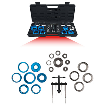 KS Tools set montažnih alata za zaptivni prsten osovine i zaštitni prsten 24-delni 700.1280 KS Tools set montažnih alata za zaptivni prsten osovine i zaštitni prsten 24-delni 700.1280