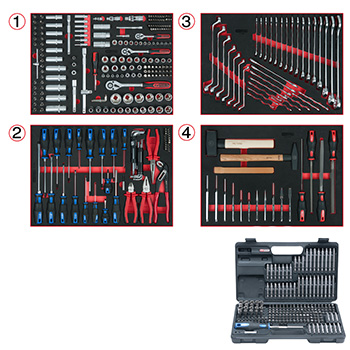 KS Tools kolica za alat RACING LINE, 7 fioka sa 515 alata 826.7515-3