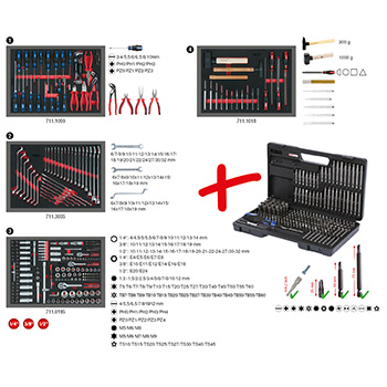 KS Tools kolica za alat RACING LINE, 7 fioka sa 515 alata 826.7515-4