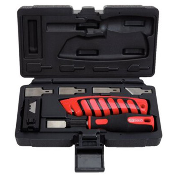 KS Tools set skalpel + strugač + nožići 27-delni 907.2200-1