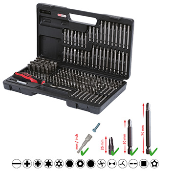 KS Tools set bitova 208 kom 1/4