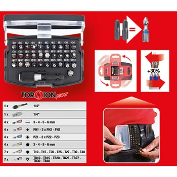KS Tools set TORSIONpower bitova 1/4 KS Tools set TORSIONpower bitova 1/4
