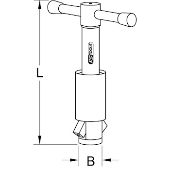KS Tools alat za fiksiranje ventila 161mm 116.2000-6