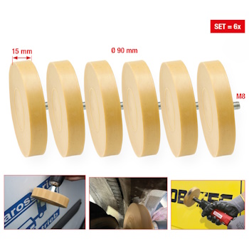 KS Tools brisač folije 90mm set 6/1 515.1285 KS Tools brisač folije 90mm set 6/1 515.1285