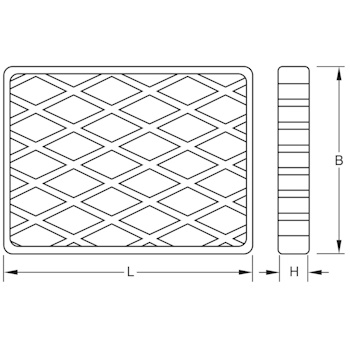 KS Tools gumena podloga za podizne platforme 01 160x120x20mm 160.0476-2