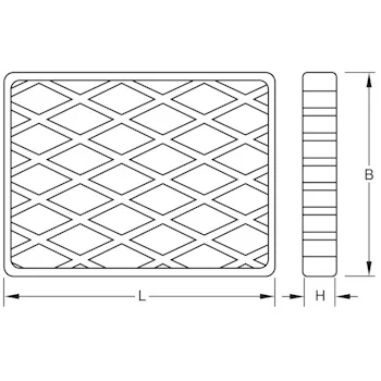 KS Tools gumena podloga za podizne platforme 01 160x120x20mm 160.0476-2
